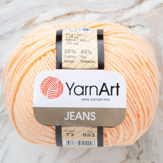 Yarn Art Jeans 73 světlá meruňková