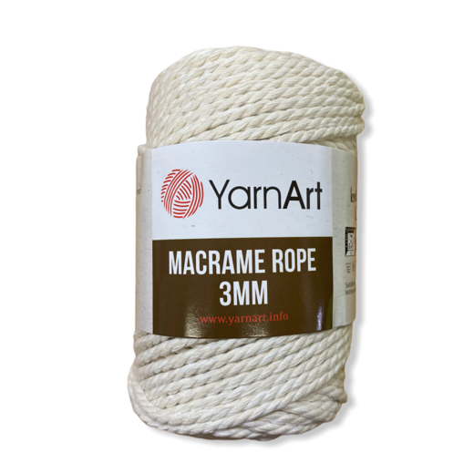 Macrame rope 3mm 752 béžová