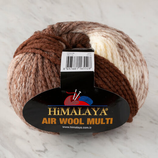 Air Wool Multi 76115 hnědá