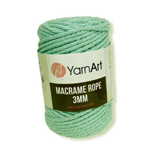 Macrame rope 3mm 775 mentolová