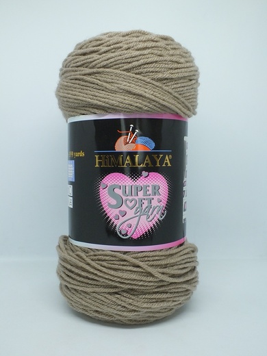 Super soft yarn Himalaya 80815 hnědá