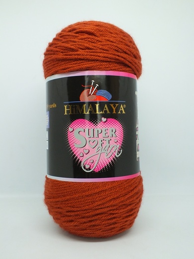 Super soft yarn Himalaya 80826 rezavá